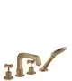 AXOR-HG-AXOR-Citterio-4-Loch-Wannenrandarmatur-mit-Kreuzgriffen-Brushed-Bronze-39445140 gallery number 1